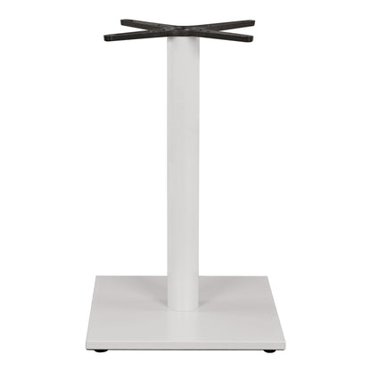 Metallic Base White Matte 46x46x72h With Cross 46x46 And Adjusters Hm438.02