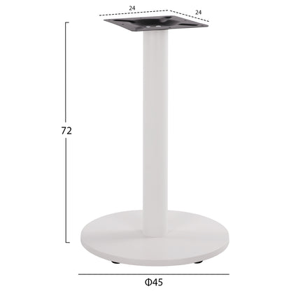 Base Metallic White Matte '45x72 With Adjusters Hm419.12