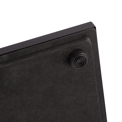 Base Metallic Black Matte 40x40x72 With Adjusters Hm421.11