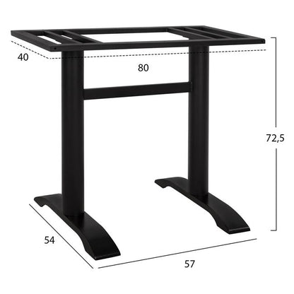 Metal Base Black Matte 57x54x72.5 With Desktop Support Hm458