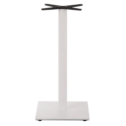 Base For Bar Table Hm474.02 Medium Height-matte White Metal-height Adjusters-cross 46Χ46cm 45Χ45Χ94hcm
