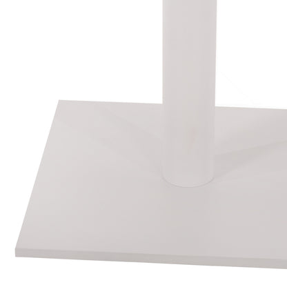 Base For Bar Table Hm474.02 Medium Height-matte White Metal-height Adjusters-cross 46Χ46cm 45Χ45Χ94hcm