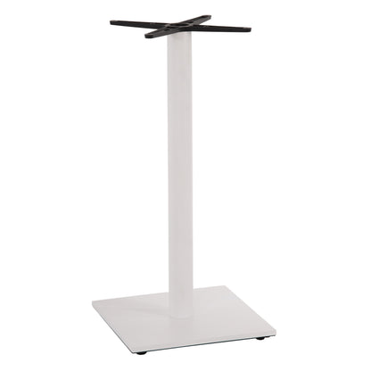 Base For Bar Table Hm474.02 Medium Height-matte White Metal-height Adjusters-cross 46Χ46cm 45Χ45Χ94hcm