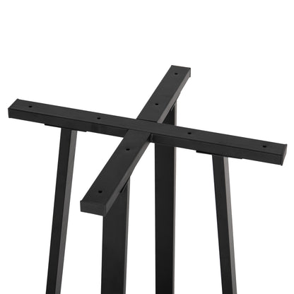 Base For Bar Table Hm477.01 Medium Height Black Metal 50x50x90hcm.