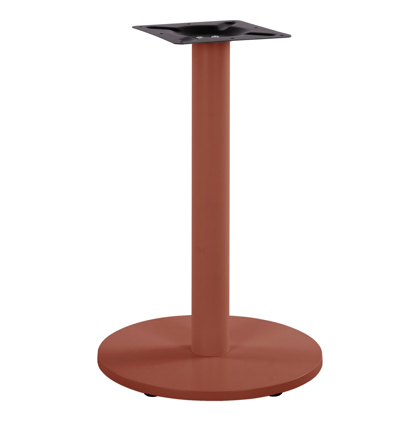 Table Base Hm419.27 Metallic (steel) In Terracotta Color With Height Adjusters Φ45Χ72hcm.