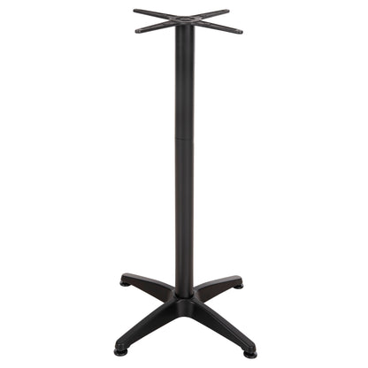 Bar Table Base Hm450.03 Aluminum In Black 4-pronged With 44x44cm. Cross