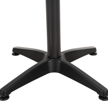 Bar Table Base Hm450.03 Aluminum In Black 4-pronged With 44x44cm. Cross