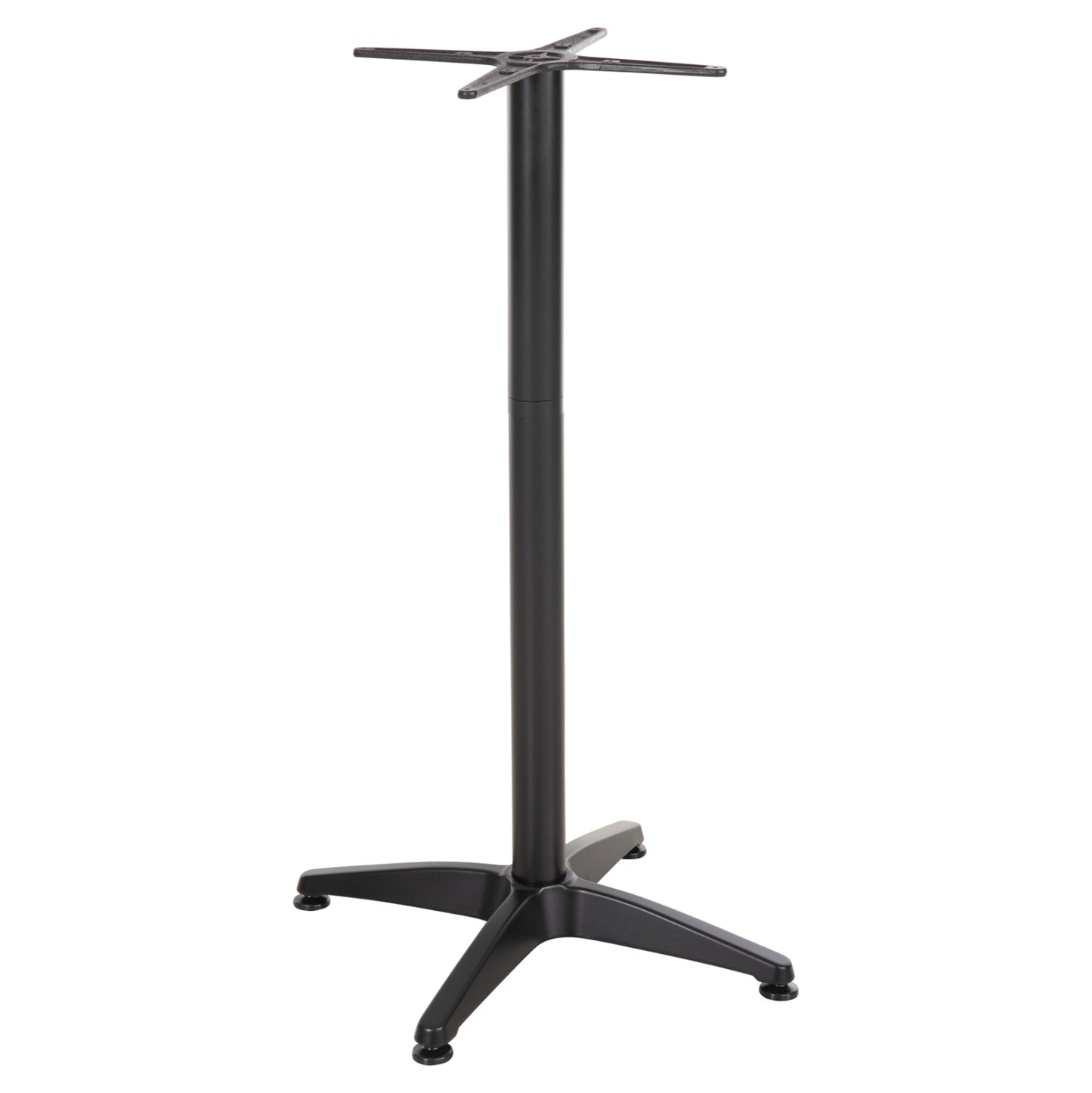 Bar Table Base Hm450.03 Aluminum In Black 4-pronged With 44x44cm. Cross