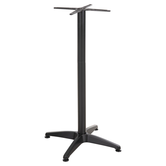 Bar Table Base Hm450.03 Aluminum In Black 4-pronged With 44x44cm. Cross