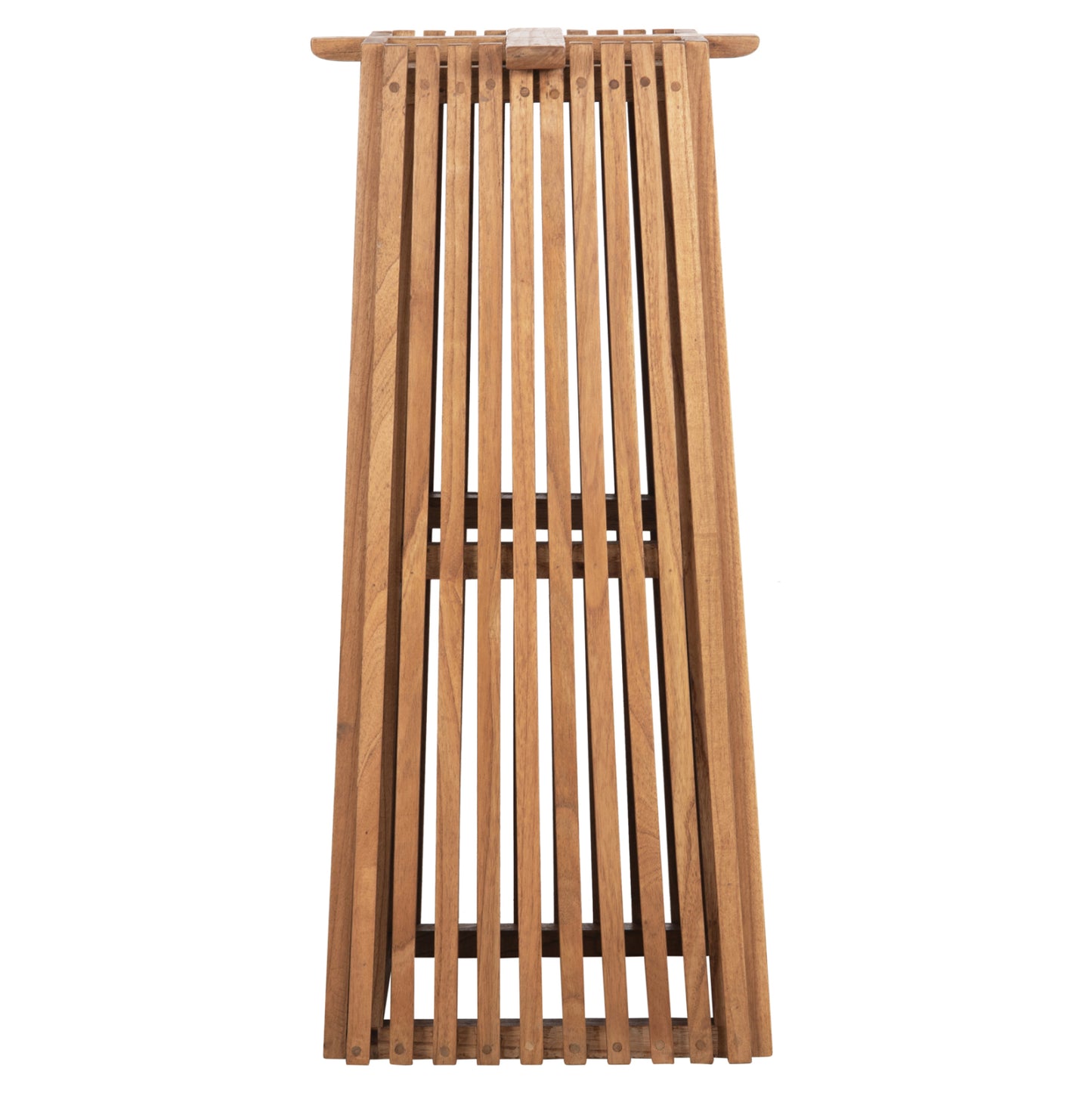 Indoor Bar Table Legs-base Med.height Square Frantz Hm9858.11 Mindi Wood In Natural 40x40x90hcm.