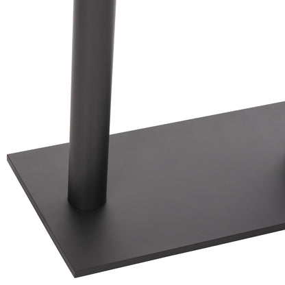 Bar Table Base Hm478.20 Medium Height Matte Grey Metal 2-pillar 40Χ80Χ90hcm.