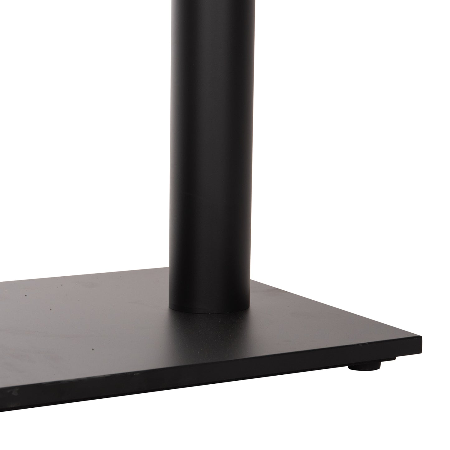 Bar Table Base Hm478.01 Medium Height Matte Black Metal 2-pillar 40Χ80Χ90hcm.