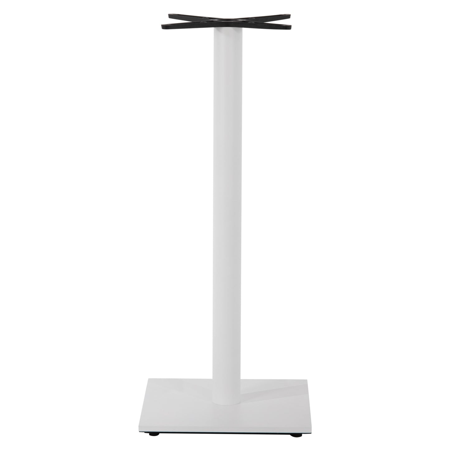 Base For Bar Table Hm439.02 Metal In White Matte With Height Adjusters 46Χ46Χ108hcm.