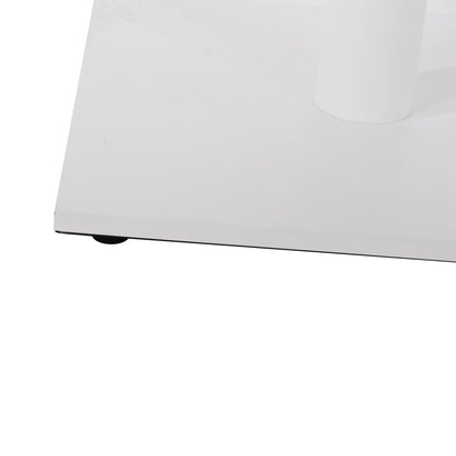 Base For Bar Table Hm439.02 Metal In White Matte With Height Adjusters 46Χ46Χ108hcm.