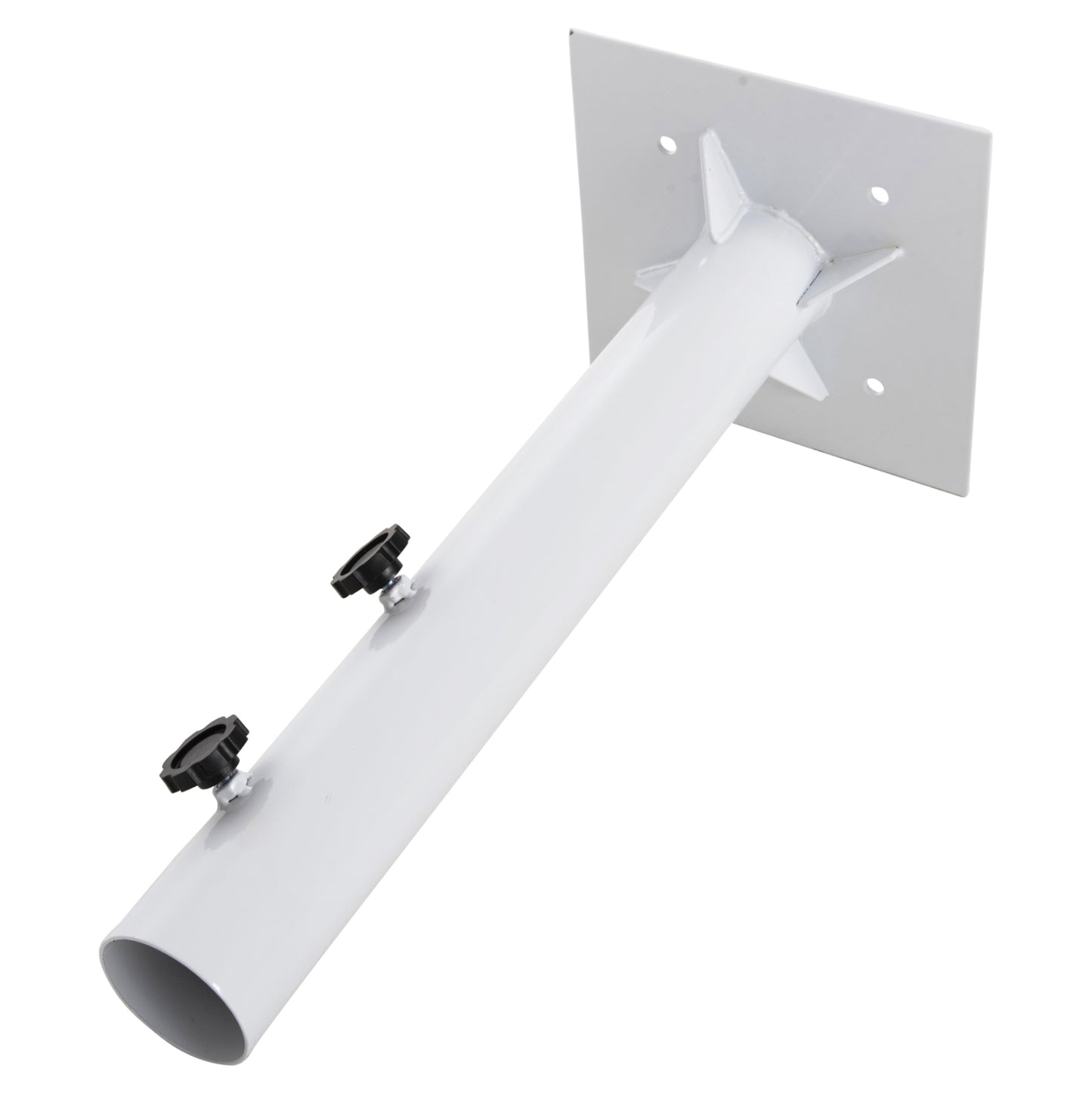 Umbrella Base Φ60mm X 51hcm.metal Ground Bolt For Pole Up To Φ60mm Fb96011 White