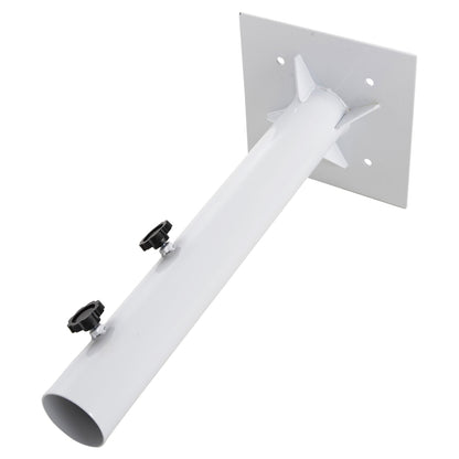 Umbrella Base Φ60mm X 51hcm.metal Ground Bolt For Pole Up To Φ60mm Fb96011 White