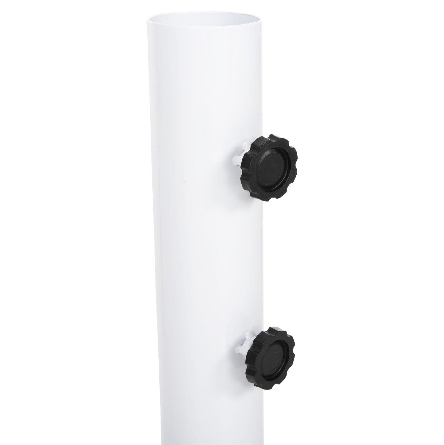 Umbrella Base Φ60mm X 51hcm.metal Ground Bolt For Pole Up To Φ60mm Fb96011 White