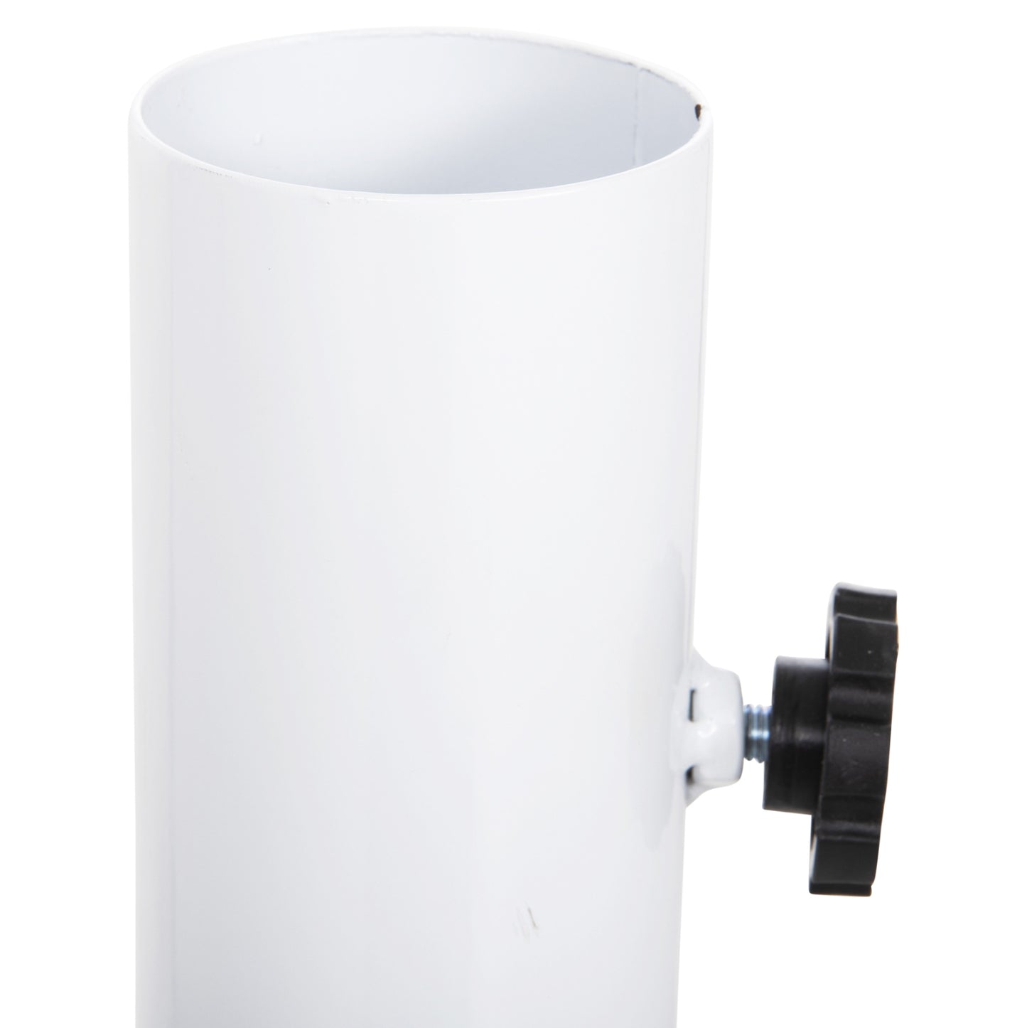 Umbrella Base Φ60mm X 51hcm.metal Ground Bolt For Pole Up To Φ60mm Fb96011 White