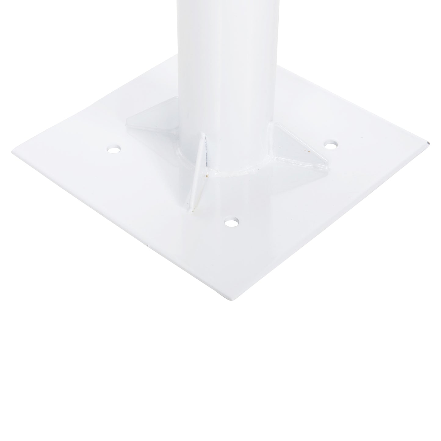 Umbrella Base Φ60mm X 51hcm.metal Ground Bolt For Pole Up To Φ60mm Fb96011 White