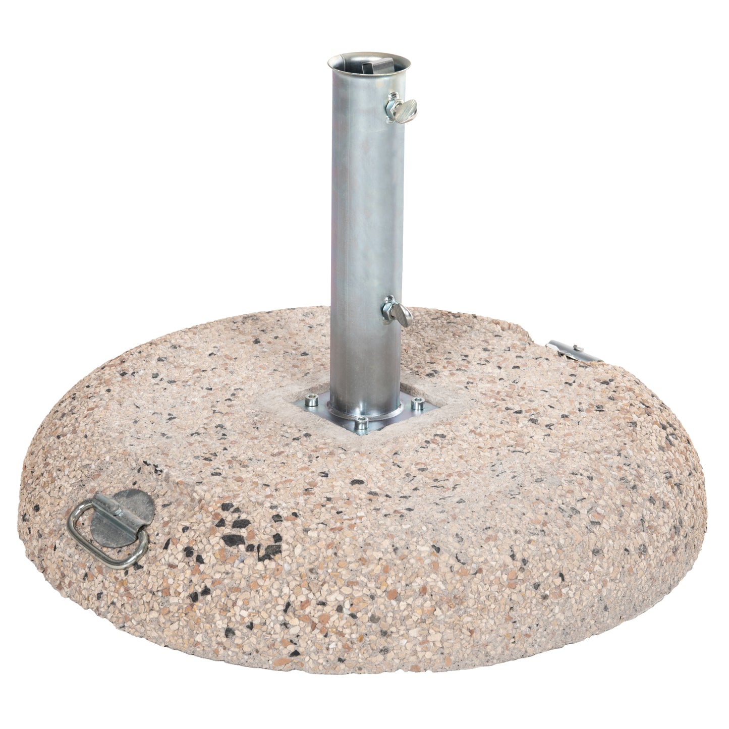 Premium Umbrella Base Hm5476.70p Concrete Mosaic 70kg With Handles And Galvanised Tube Φ62mm