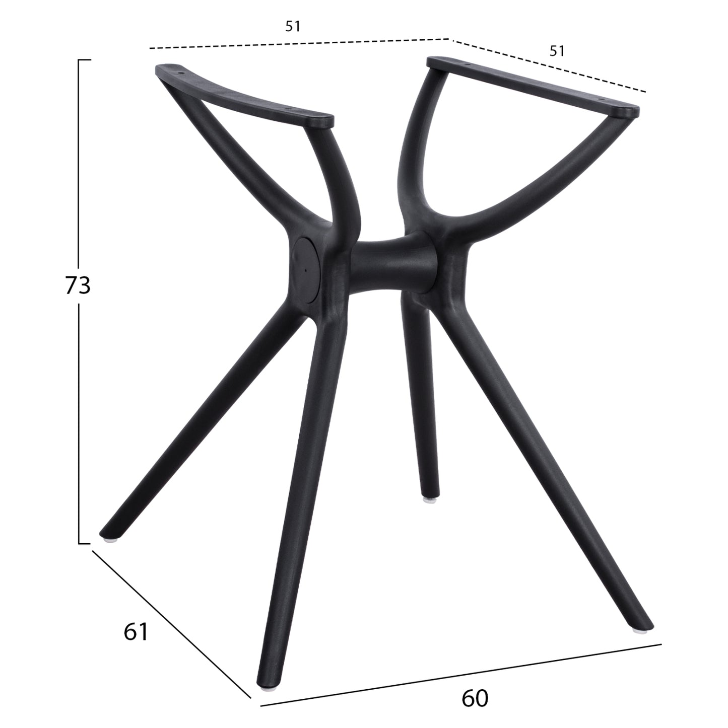 Polypropylene Base Black Hm462.01 For Surface 80x80