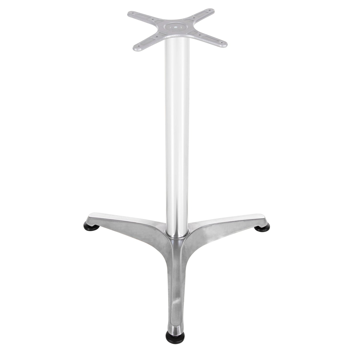 Base For Table Hm449.01 Aluminum In Chrome Cross 28,5x28,5cm.- Leg Dimensions: 54x54x68hcm.