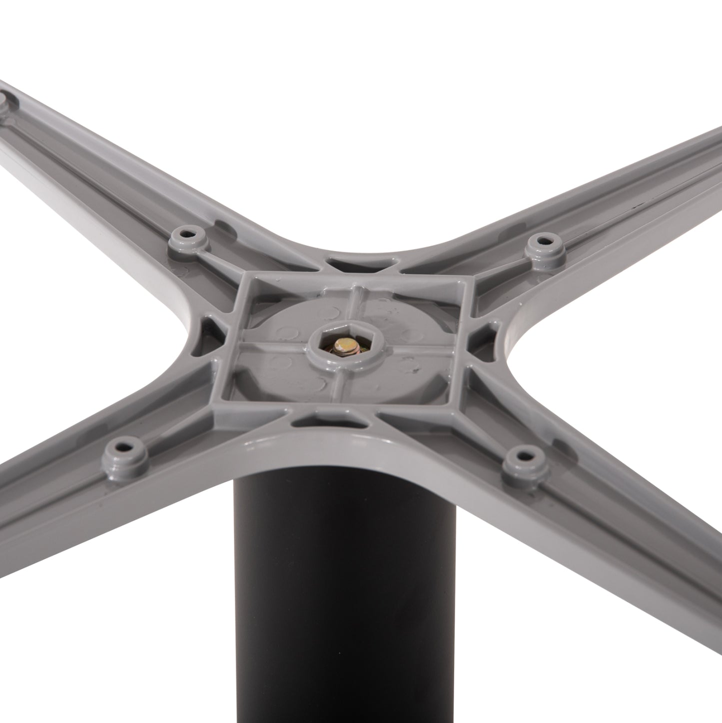 Base For Table Hm475.20 Aluminum Grey-46x46cm Cross- 46Χ46Χ72hcm.