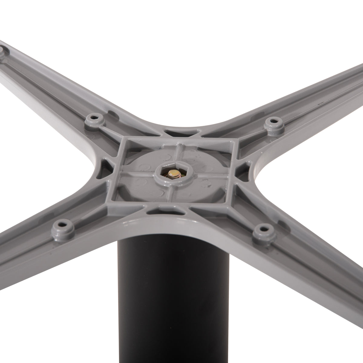 Base For Table Hm475.20 Aluminum Grey-46x46cm Cross- 46Χ46Χ72hcm.