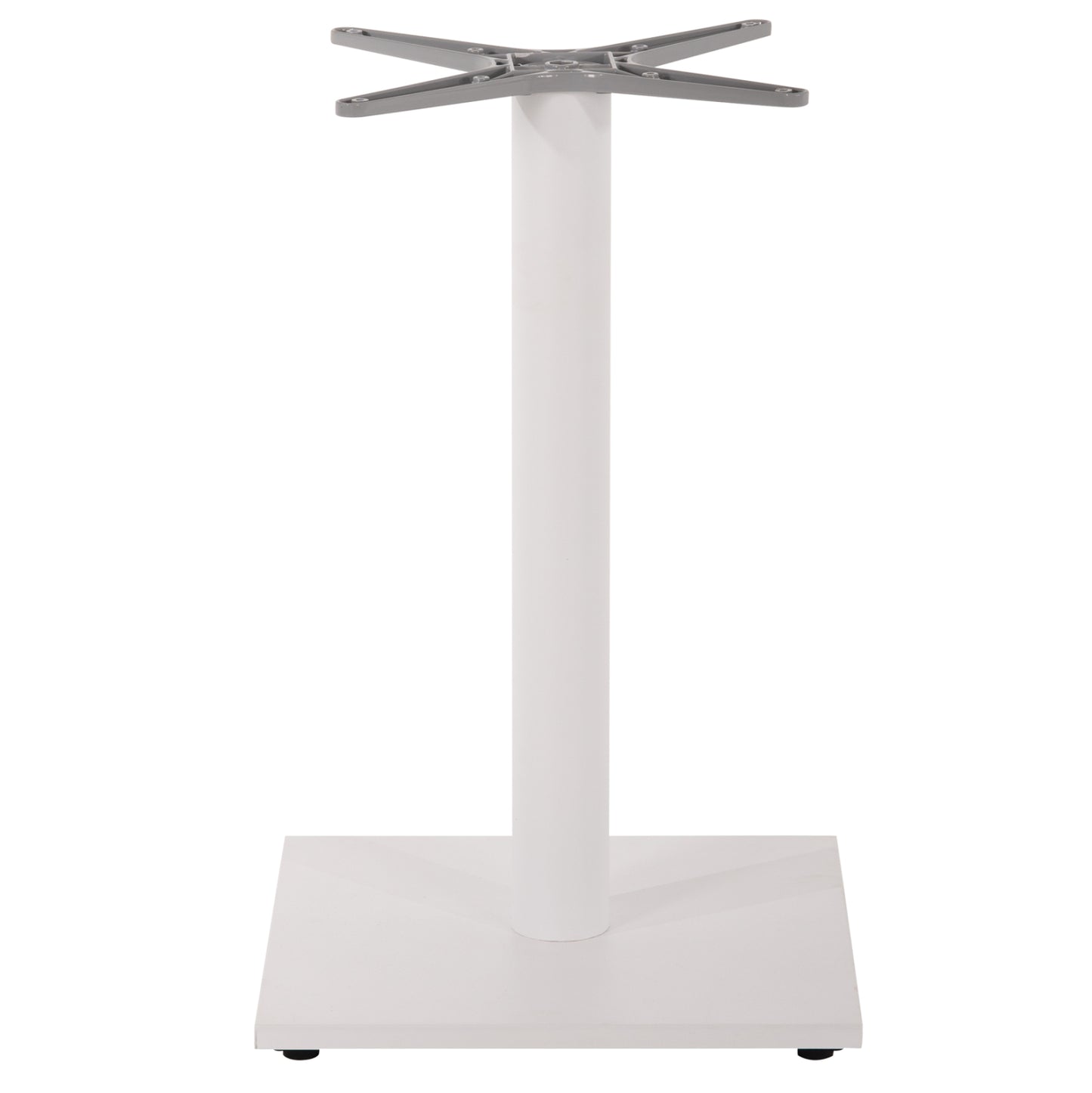 Base For Table Hm475.02 Aluminum Matte White-46x46cm Cross- 46Χ46Χ72hcm.