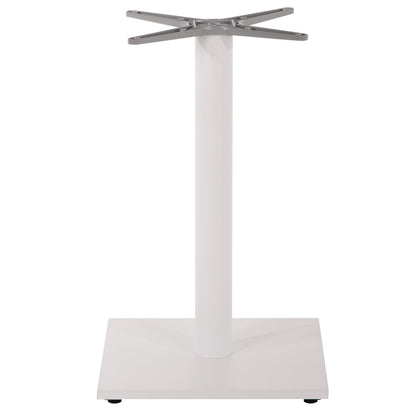 Base For Table Hm475.02 Aluminum Matte White-46x46cm Cross- 46Χ46Χ72hcm.