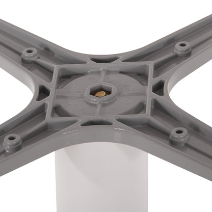 Base For Table Hm475.02 Aluminum Matte White-46x46cm Cross- 46Χ46Χ72hcm.