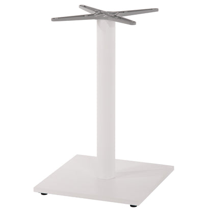 Base For Table Hm475.02 Aluminum Matte White-46x46cm Cross- 46Χ46Χ72hcm.