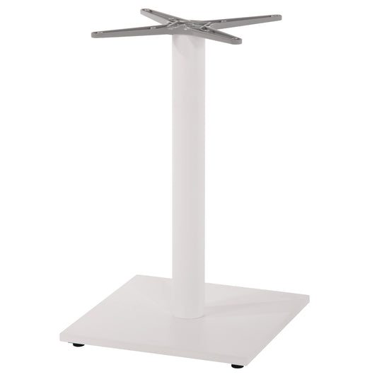 Base For Table Hm475.02 Aluminum Matte White-46x46cm Cross- 46Χ46Χ72hcm.