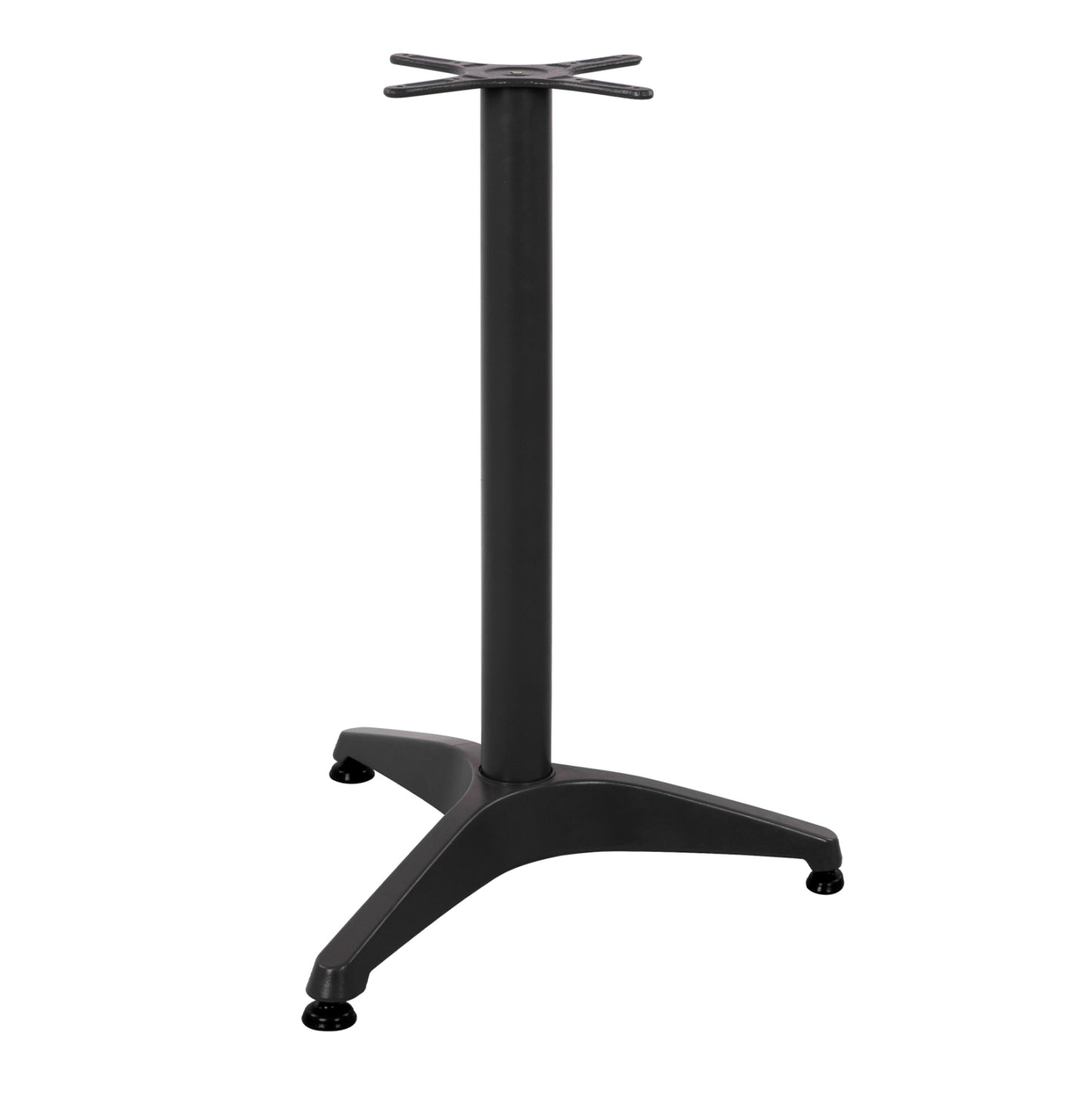 Base For Table Hm449.03 Aluminum In Black-- Cross 29x29cm.- Leg Dimensions: 54x54x68hcm.