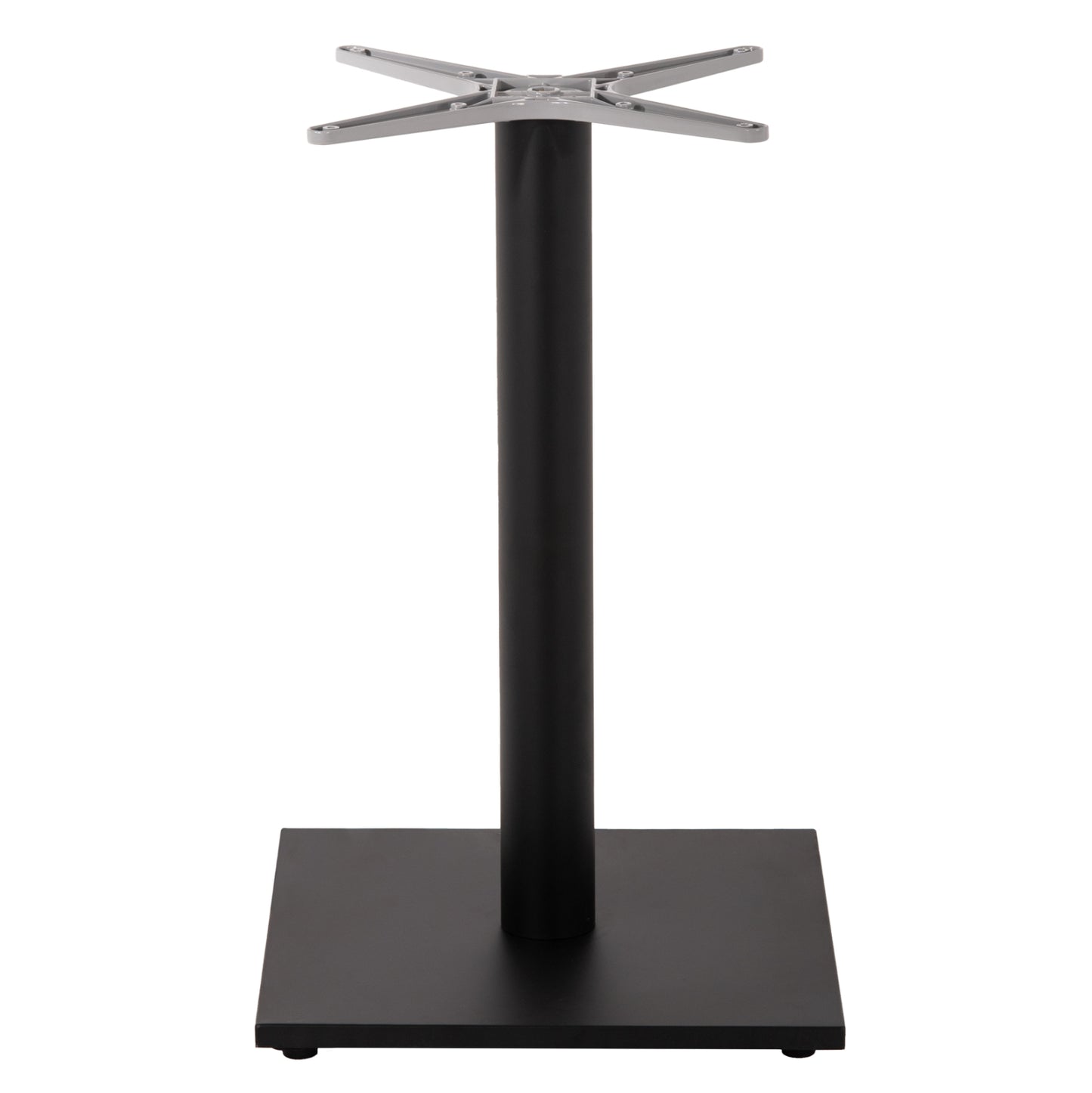 Base For Table Hm475.01 Aluminum Matte Black-46x46cm Cross 46Χ46Χ72hcm.