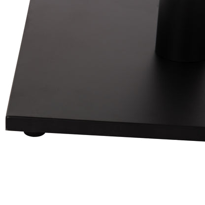 Base For Table Hm475.01 Aluminum Matte Black-46x46cm Cross 46Χ46Χ72hcm.