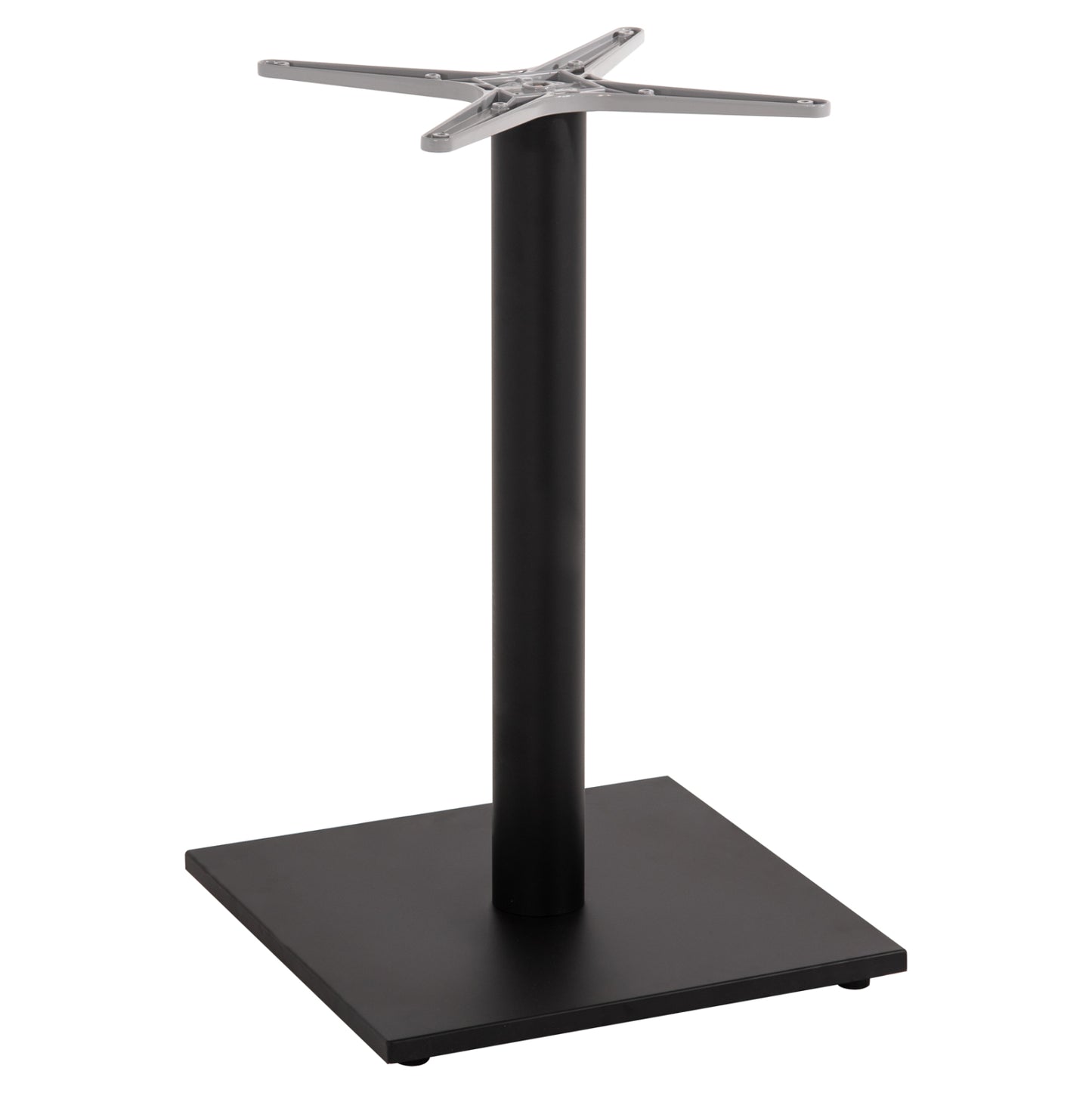 Base For Table Hm475.01 Aluminum Matte Black-46x46cm Cross 46Χ46Χ72hcm.