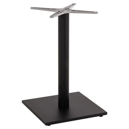 Base For Table Hm475.01 Aluminum Matte Black-46x46cm Cross 46Χ46Χ72hcm.