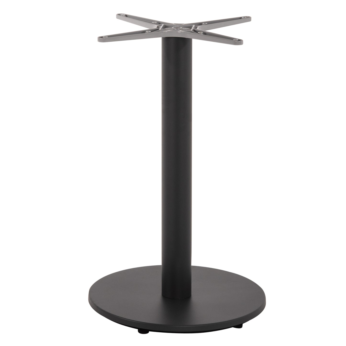 Table Base Aluminum Hm476.20 Round In Grey 48x48cm Cross Φ45Χ72hcm.