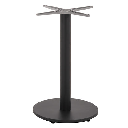Table Base Aluminum Hm476.20 Round In Grey 48x48cm Cross Φ45Χ72hcm.