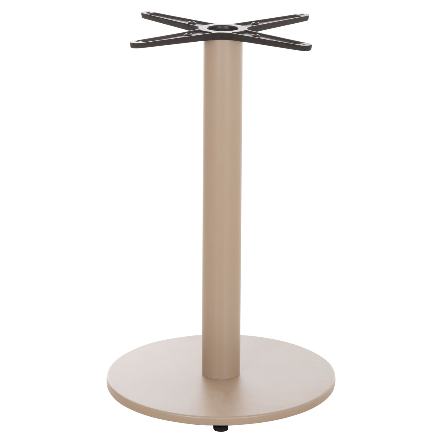 Round Table Base Hm476.25 Aluminum In Cappuccino Φ45Χ72hcm.--cross 48x48cm