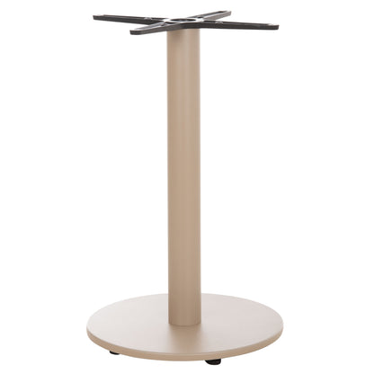 Round Table Base Hm476.25 Aluminum In Cappuccino Φ45Χ72hcm.--cross 48x48cm