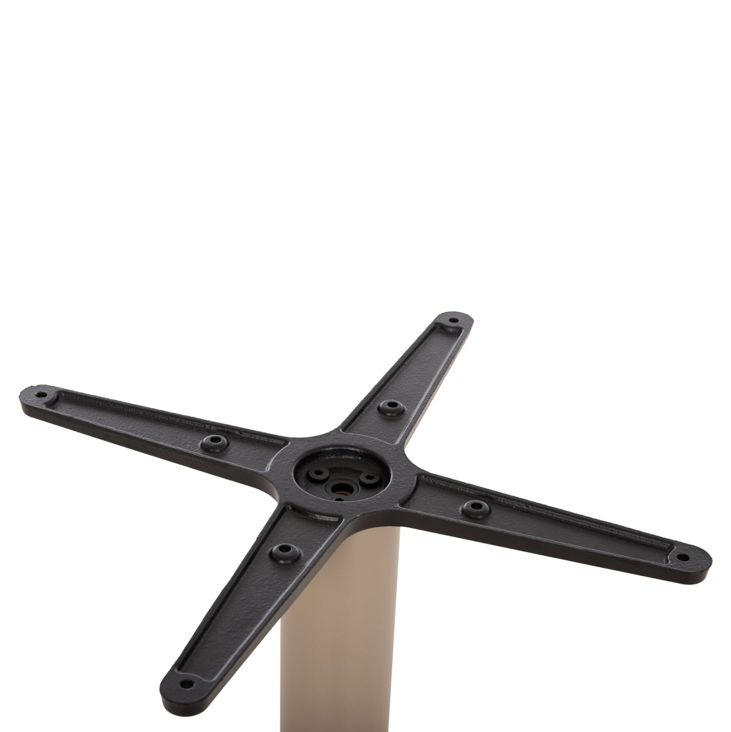 Round Table Base Hm476.25 Aluminum In Cappuccino Φ45Χ72hcm.--cross 48x48cm