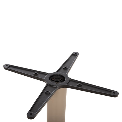 Round Table Base Hm476.25 Aluminum In Cappuccino Φ45Χ72hcm.--cross 48x48cm