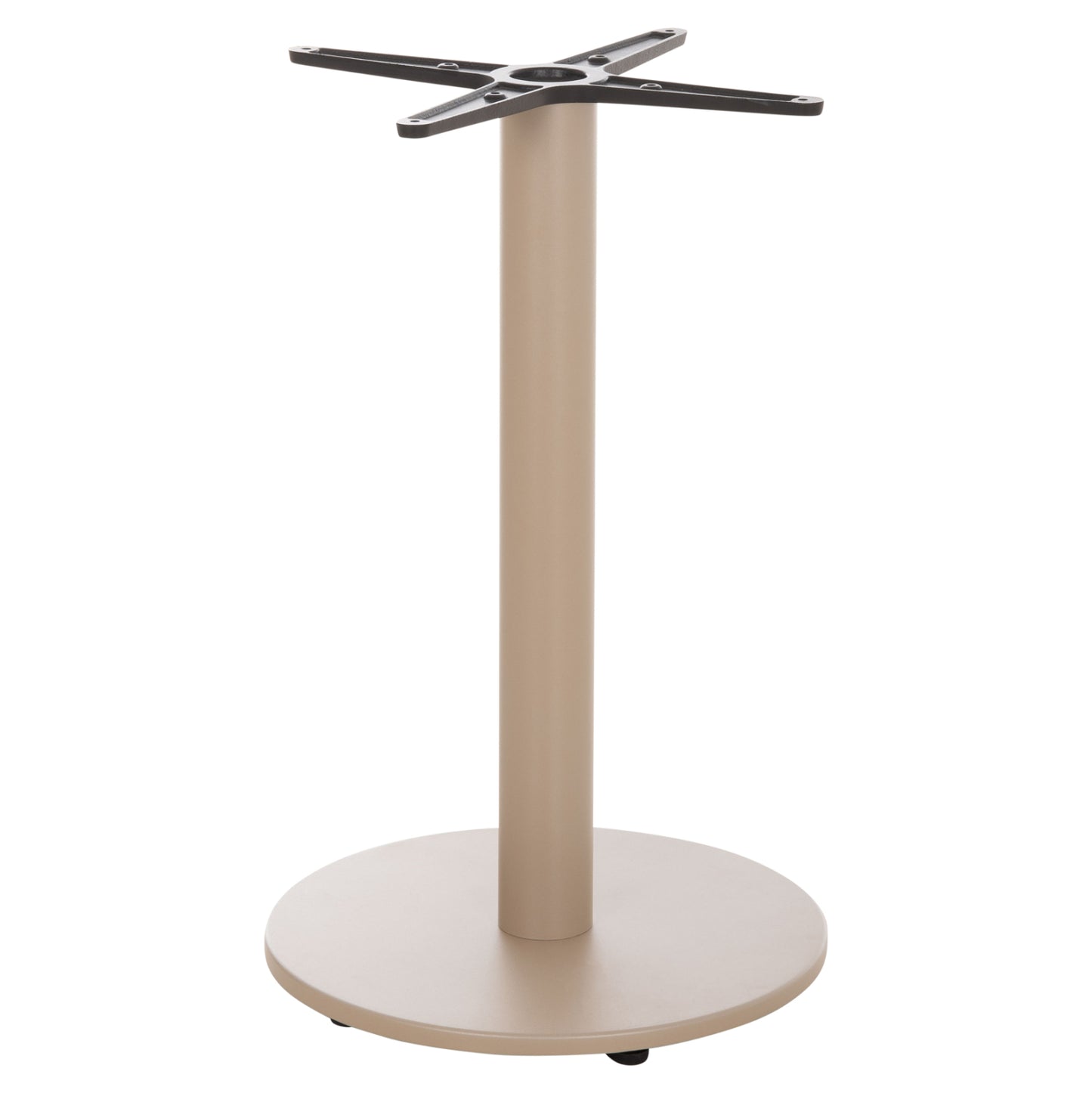 Round Table Base Hm476.25 Aluminum In Cappuccino Φ45Χ72hcm.--cross 48x48cm