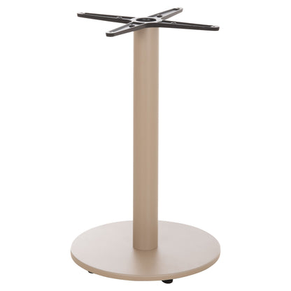 Round Table Base Hm476.25 Aluminum In Cappuccino Φ45Χ72hcm.--cross 48x48cm