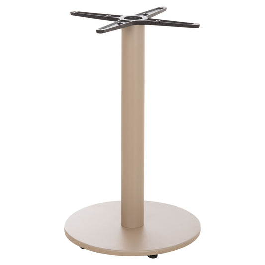 Round Table Base Hm476.25 Aluminum In Cappuccino Φ45Χ72hcm.--cross 48x48cm