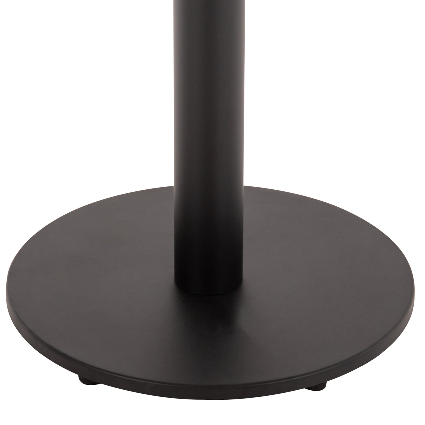 Table Base Aluminum Hm476.01 Round In Matte Black 48x48cm Cross Φ45Χ72hcm.
