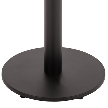 Table Base Aluminum Hm476.01 Round In Matte Black 48x48cm Cross Φ45Χ72hcm.