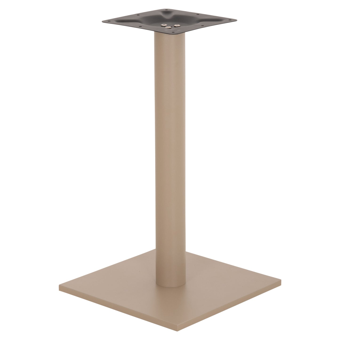 Table Base Metal ΗΜ421.25 Cappuccino 40x40x72Ηcm